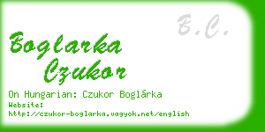 boglarka czukor business card