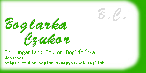 boglarka czukor business card